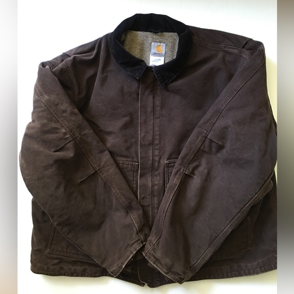 Carhartt Other - Carhartt 2XL Mens Sherpa Lined  Workwear Jacket/Coat in Dark Brown